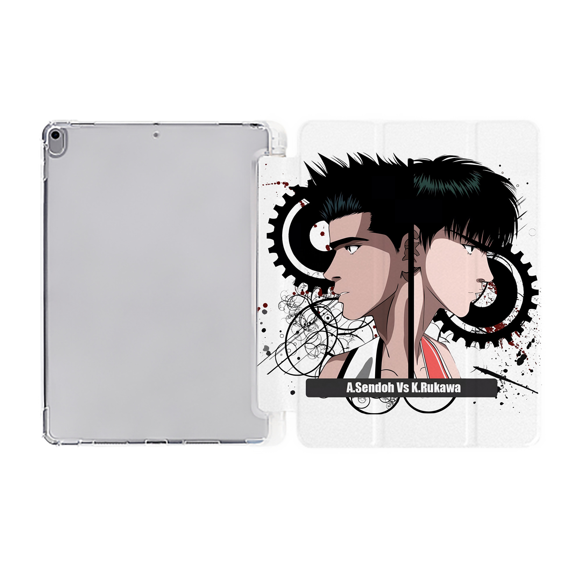 （画像用） SLAM DUNK／スラムダンク IPad ケース ペン収納付き 三つ折りスタンド PUレザー×シリコン 対応機種9.5/10.5/10.9インチ